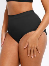 Klassischer Shaping-Slip mit hoher Taille - Schwarz